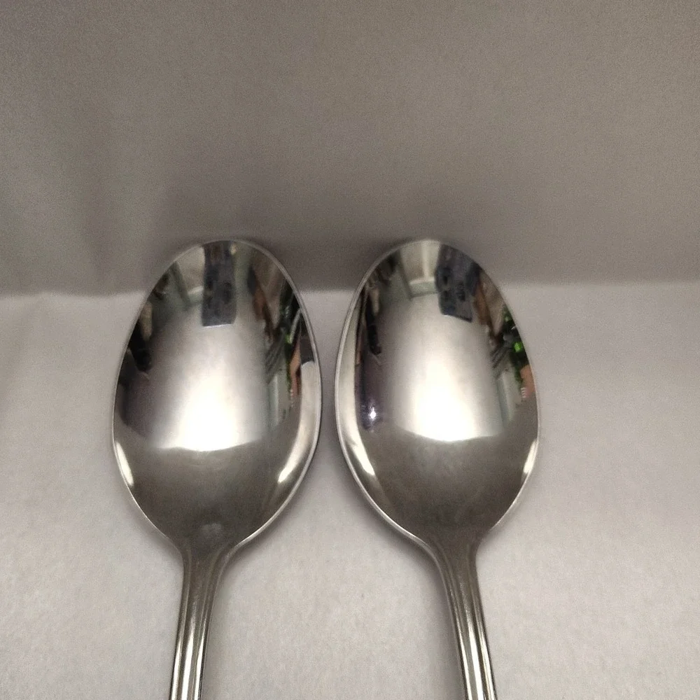 Oneida Bancroft Stainless Spoons Lot Of 2